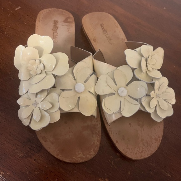 See by Chloe Magnolia Floral Women's Sandals size 38 1/2 - Picture 3 of 5